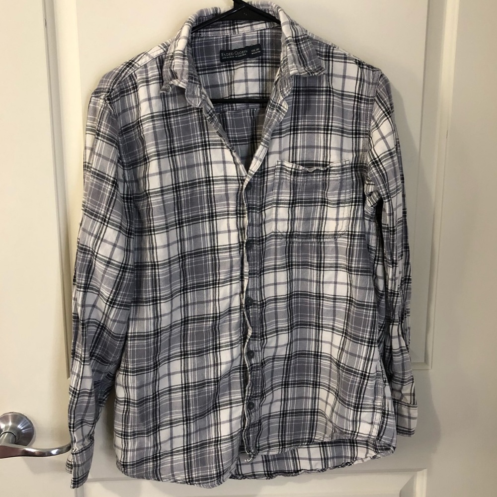 🎂Men’s Faded Glory Flannel Button Up